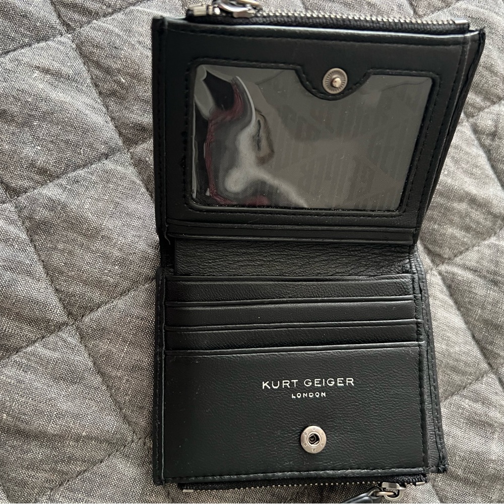 Kurt Geiger Black Quilted Wallet - Picture 2 of 5